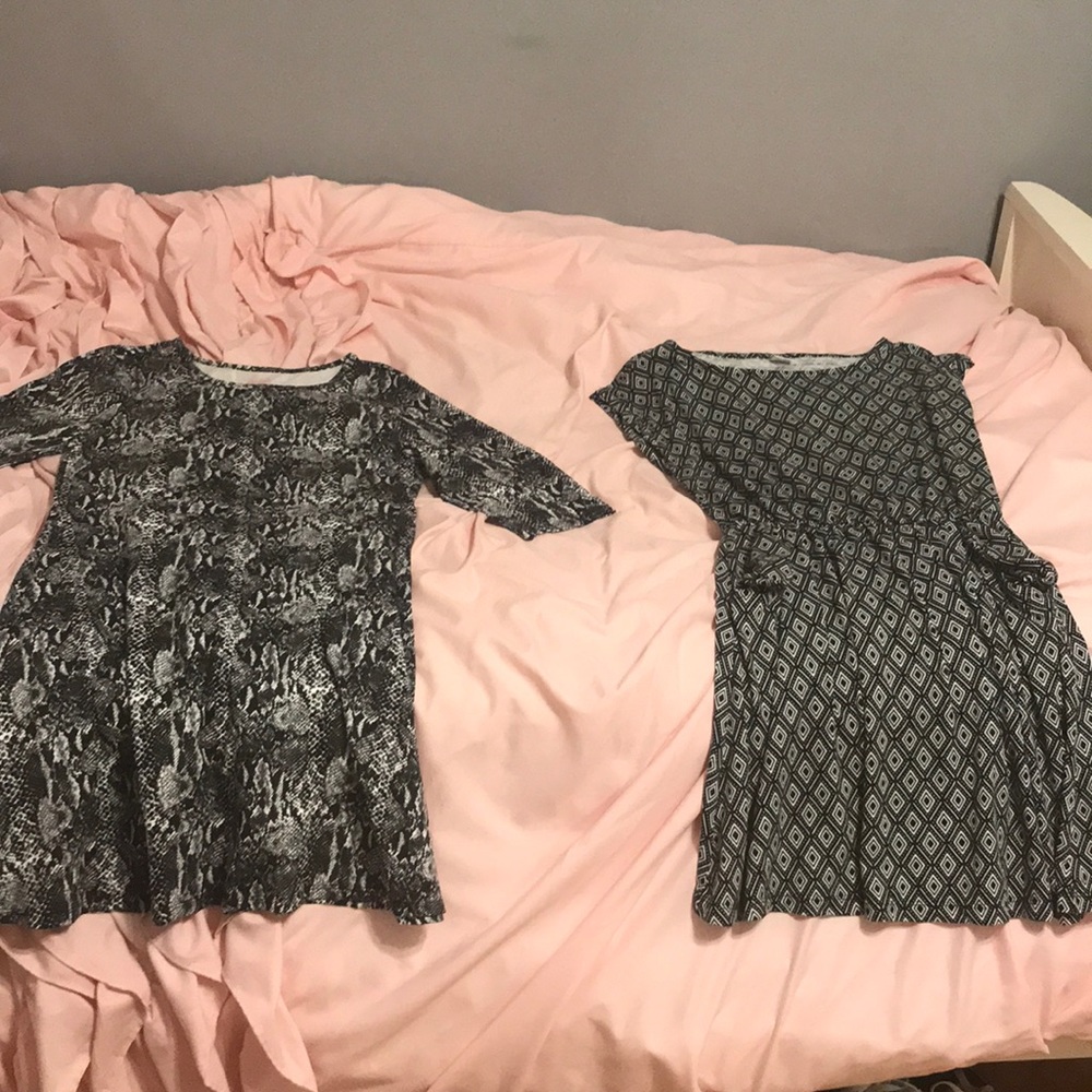 Two black and white dresses (GREAT DEAL)